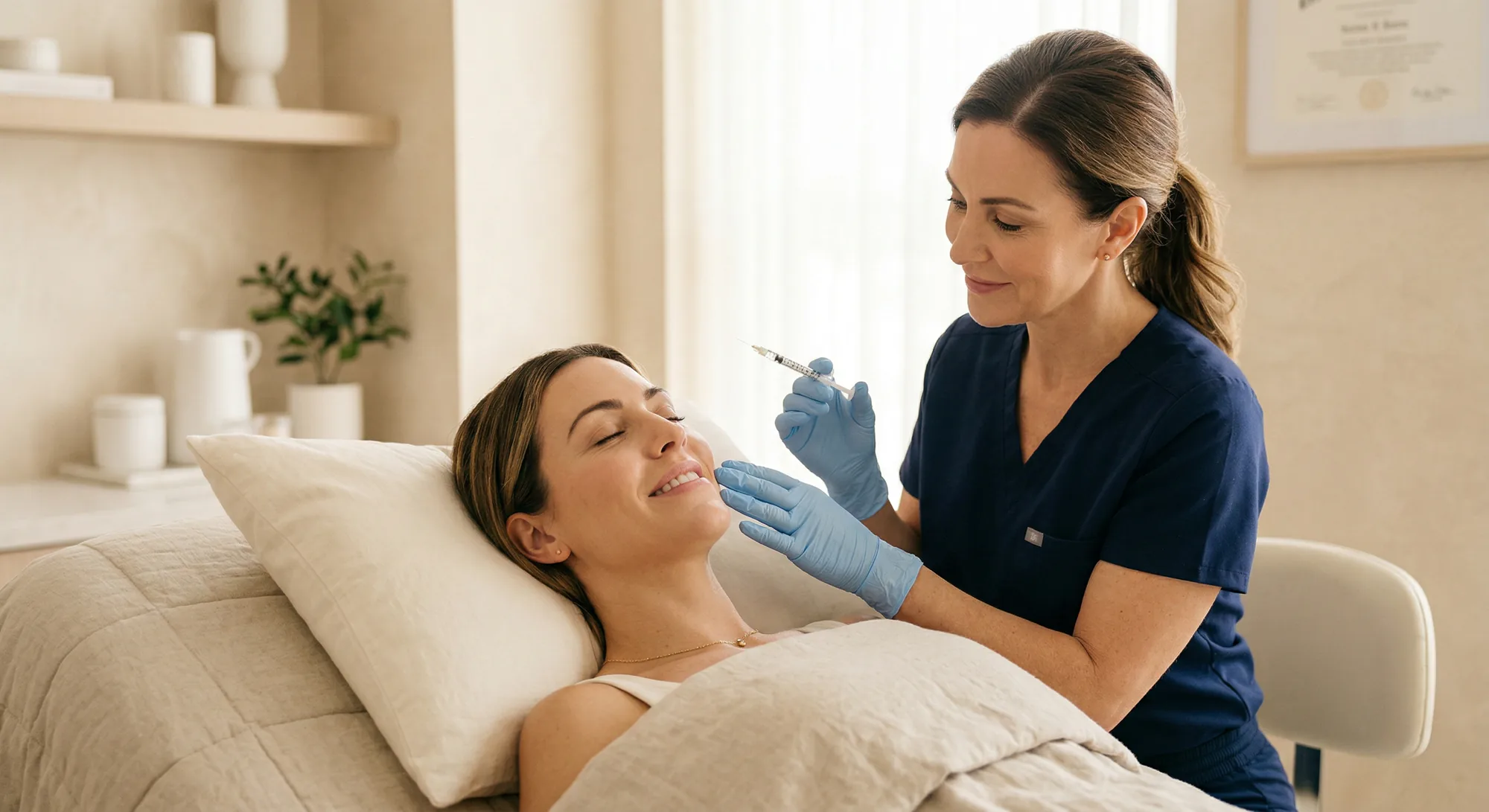 Botox and neuromodulator treatment presentation at Hall of Beauty Med Spa.