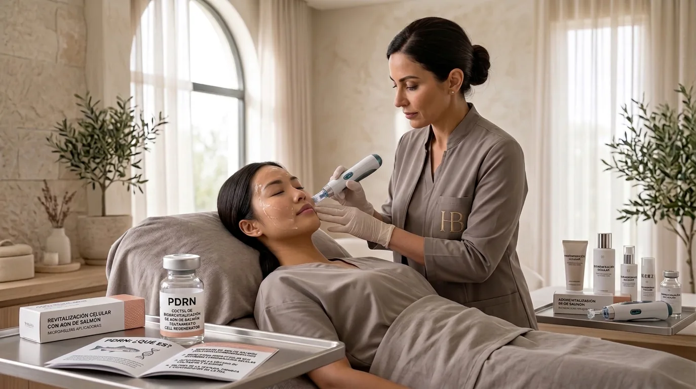 Premium skin regeneration treatment imagery representing an elevated regenerative facial approach.