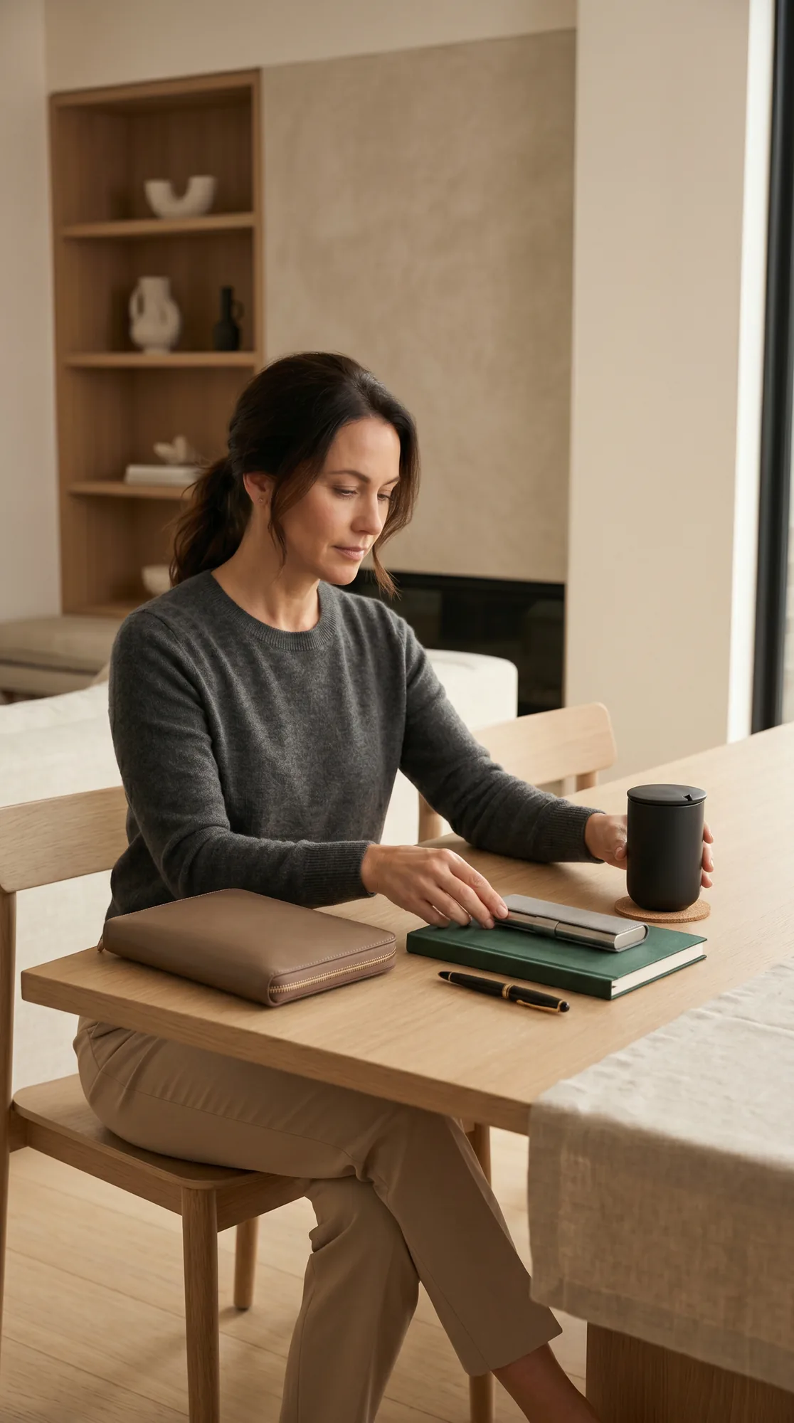 Private concierge medical weight loss routine in a calm home setting.